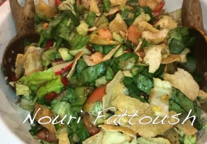 Authentic Lebanese Fattoush salad