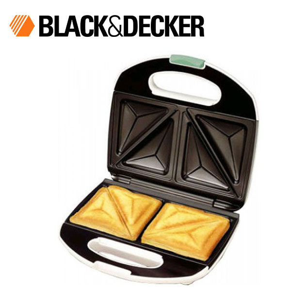 Black+Decker - Sandwich Grill And Waffle Maker - Black